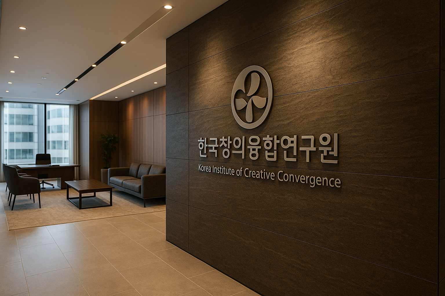 한국창의융합연구원 오피스 내부 전경